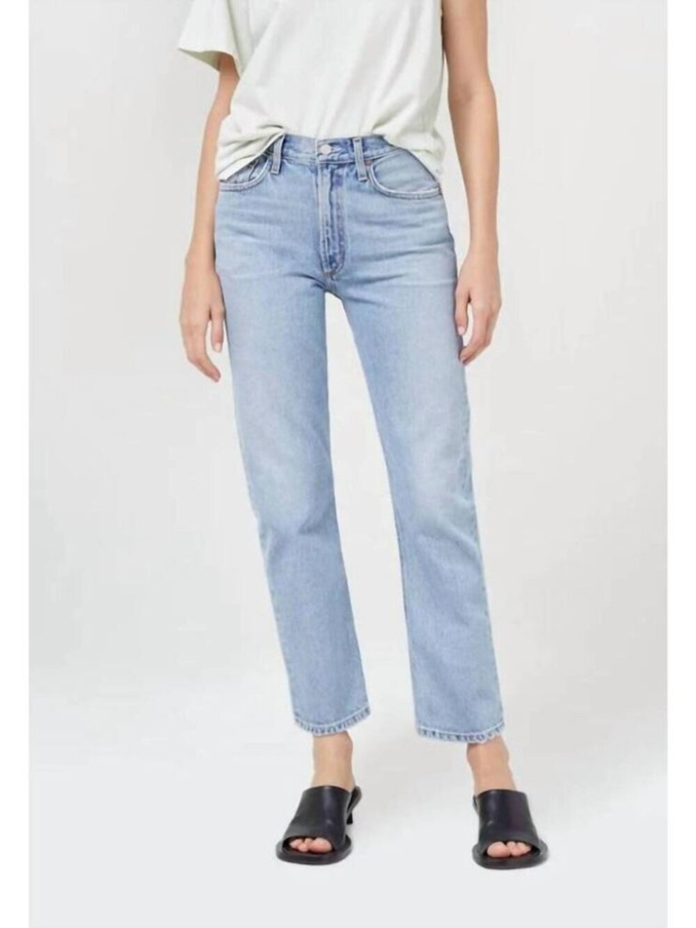 AGOLDE Mia‎ Mid Rise Straight Jeans in Dimension Size 24